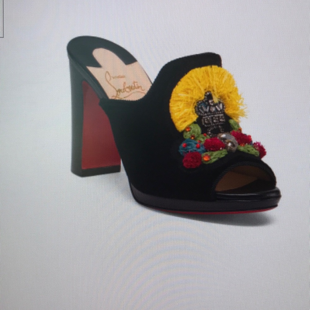 Suede heels christian louboutin